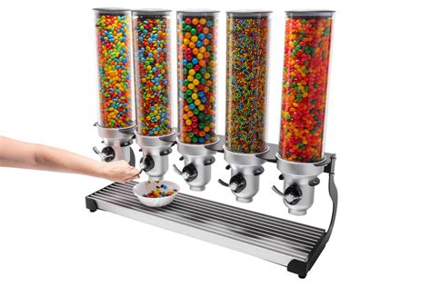 IDM Cereal Dispenser ACD50-BL-FF | Quintuple, freestanding, candy ...