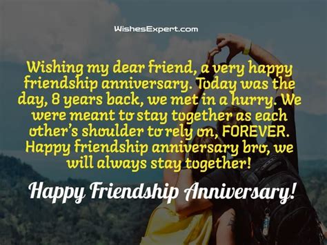 35 Friendship Anniversary Wishes And Messages