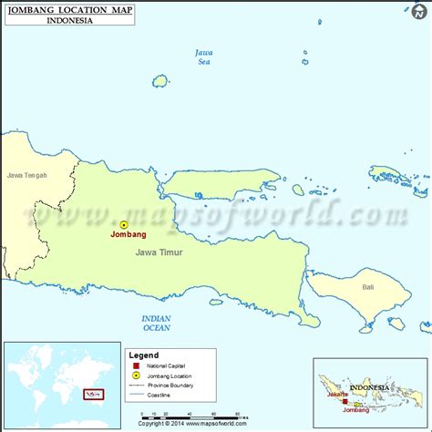 Where is Jombang | Location of Jombang in Indonesia Map