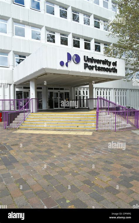 entrance  portsmouth university building stock photo royalty