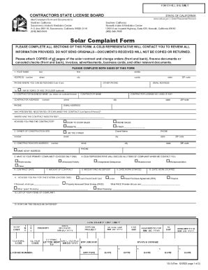 Fillable Online Advertising Complaint Form Cslb Ca Gov Fax Email