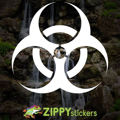 Biohazard Symbol Vinyl Decal Sticker Biohazard Icon Bio Hazard Decal