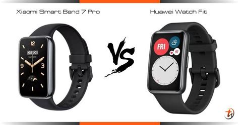 Banding Xiaomi Smart Band 7 Pro dan Huawei Watch Fit - Spesifikasi dan ...