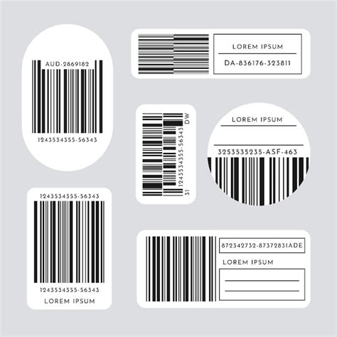 Premium Vector Flat Barcode Set Collection Illustration