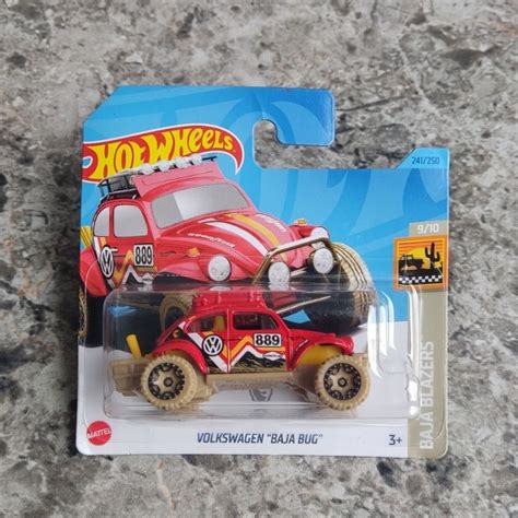 Jual Hot Wheels Short Card Volkswagen Baja Bug Red Treasure Hunt Reguler Hw Baja Blazers
