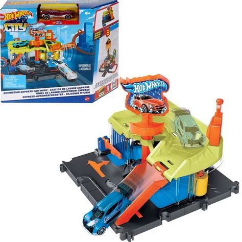 Hot Wheels City Tor Zestaw Rajdowa Myjnia Autko Oficjalne Archiwum Allegro