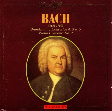 Johann Sebastian Bach Brandenburg Concertos 4 5 6 Violin Concerto No 2 1988 Cd Discogs