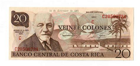 Banknote Costa Rica 20 Colones 1981 UNZ Kaufen Auf Ricardo