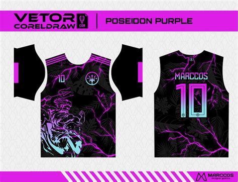 Arte Vetor Camisa Interclasse Poseidon Raios 2023 Produtos Elo7