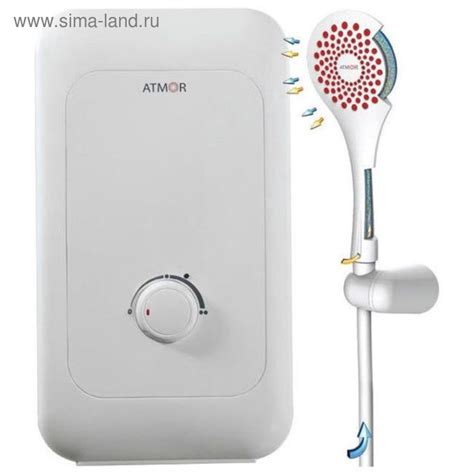 Водонагреватель Atmor ENJOY 100, 3.5 кВт, для душа, проточный (2408799 ...