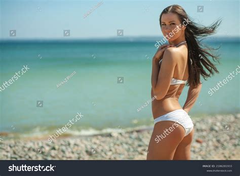 Beautiful Woman Sexy Bikini On Beach Stock Photo Shutterstock
