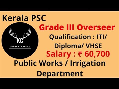 Grade Iii Overseer Tracer Civil For Public Works Irrigation Dept In