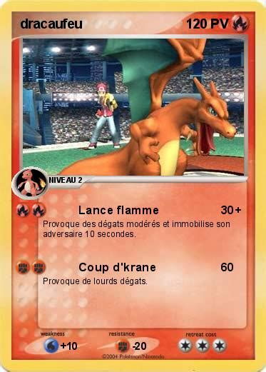 Pokémon dracaufeu 515 515 Lance flamme Ma carte Pokémon