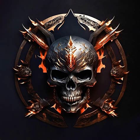 Premium Photo Metal Skull
