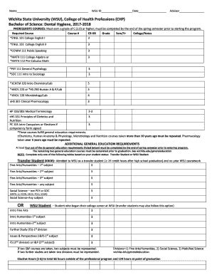 Fillable Online Webs Wichita College Notes Fax Email Print PdfFiller