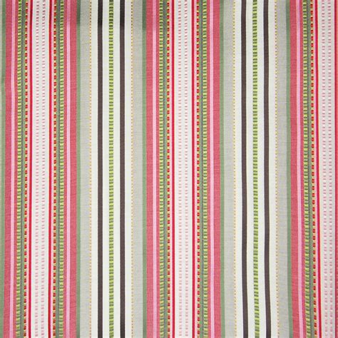 Petal Pink And Green Contemporary Woven Upholstery Fabric