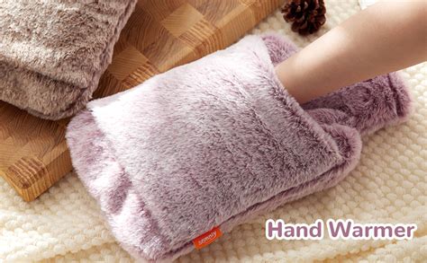 Samply Hot Water Bottle With Soft Premium Faux Fur Cover L Hot Water