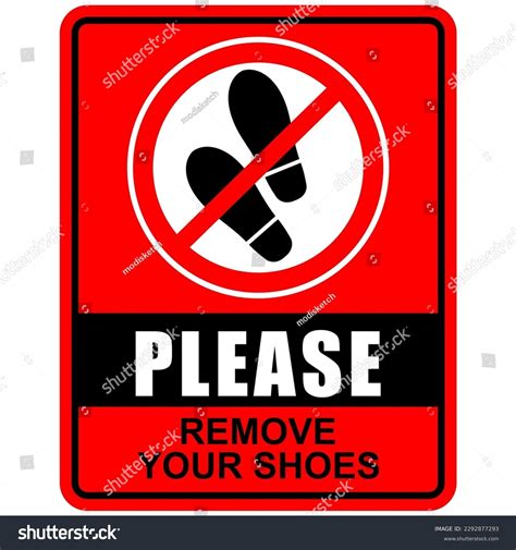 58 Please Remove Your Shoes Poster Images, Stock Photos & Vectors