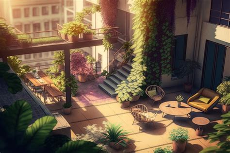 Premium Ai Image Illustration Urban Landscapes In Cartoon Style