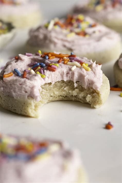 Soft Frosted Sugar Cookies Gluten Free And Vegan