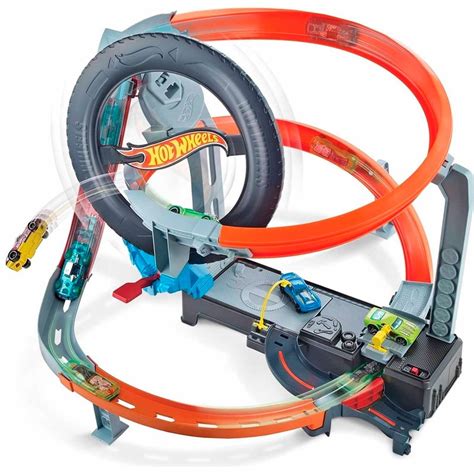 Pista Hot Wheels Pneu Mega Impulso Dor Mi Brinquedos