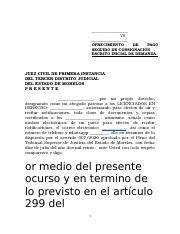 Ofrecimiento De Pago Seguido De Consignaci N Demanda De Pago De