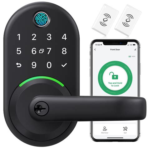 Smart Door Handle Lock With Keypad Yamiry Fingerprint Smart Lock Keyless Entry Door Lock For