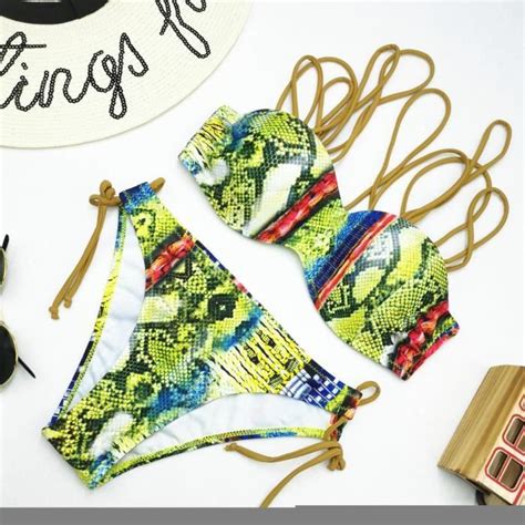 Maillots de bain femmes pièces JZ Sexy bikini Classique Boheme taille haute Elegant