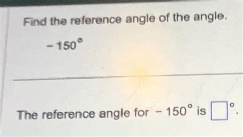 solved find  reference angle   angle   cheggcom