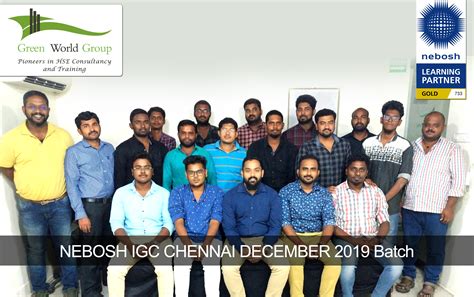 Nebosh Igc Course Training In Chennai December 2019 Batch Green World Group