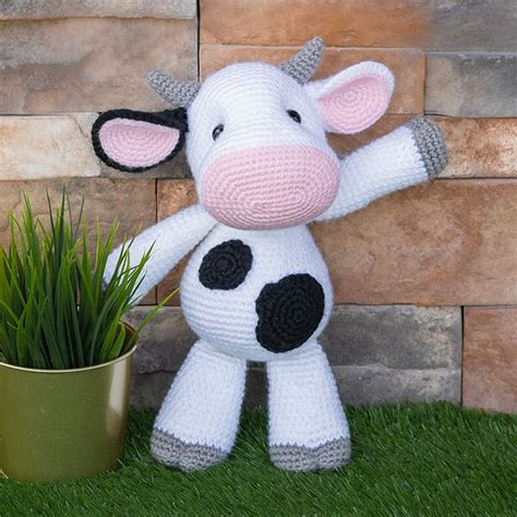 Small Cow Crochet Pattern Mini Amigurumi Worldly Wonders Workshop