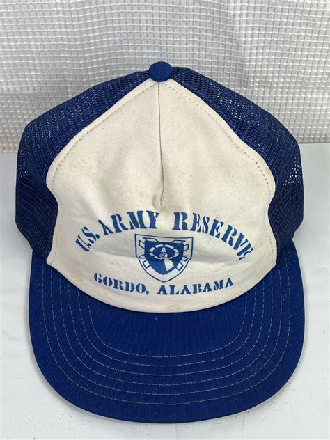 Vintage US Army Reserve Hat Made In USA Hat Gordo Ala… - Gem