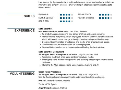 Data Scientist Resume Example Writing Guide In 2025 Resumekraft