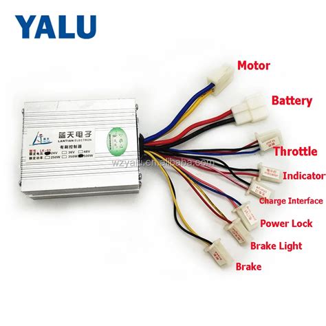 Yalu Motor My1018 36v 450w Speed Brushed Dc Motor Kit Controller With