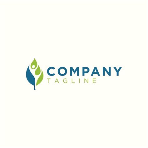 Premium Vector Leaf Human Logo Design For Healthy Company