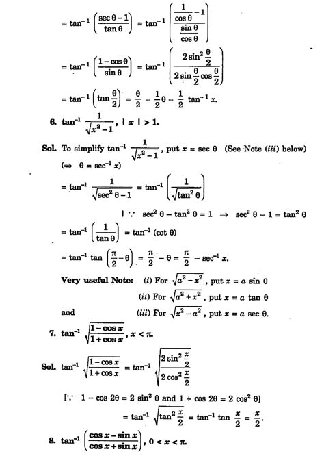 Inverse trigonometric functions class 12 math - Studypur