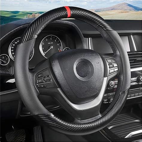 Amazon Carbon Fiber Car Steering Wheel Cover Universal Inch