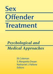 Sex Offender Treatment Psychological And Medical Approaches St Edi