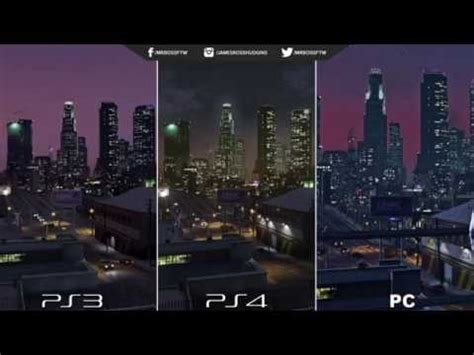 Gta Graphics Comparison Ps Vs Ps Vs Pc Youtube