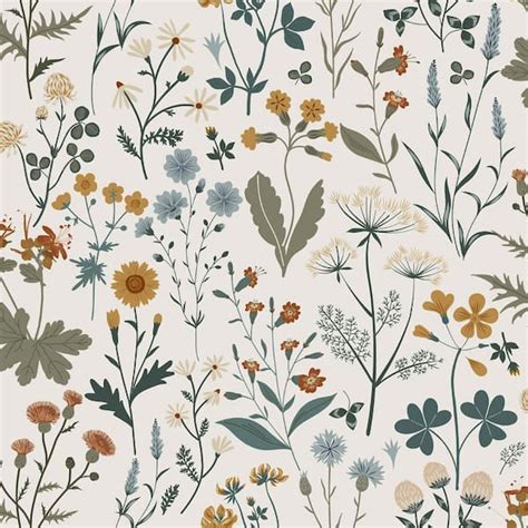 ESTA Home Fiore Blue Wildflowers Paper Non-Pasted Non-Woven Matte ...