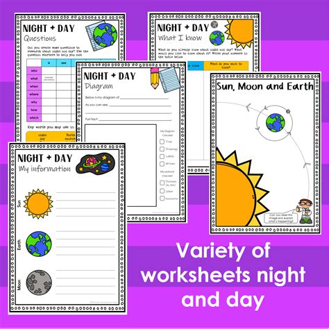 Daytime And Nighttime Worksheets