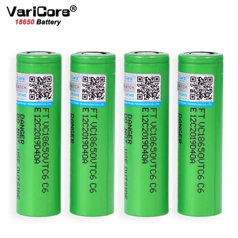 Varicore Vtc V Mah Li Ion Battery A Discharge Vtc