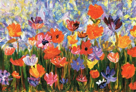 Kunstkort D 102 Blomster Mund Og Fodmalende Kunstnere I Danmark Aps