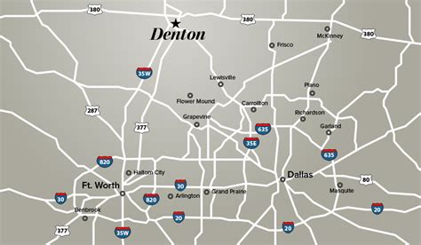 Denton Map Instant Download Denton Texas City Map Pri