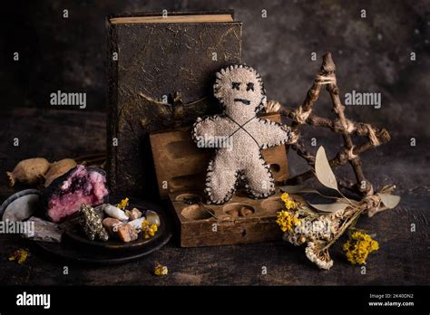 Voodoo Doll Black Magic Esoteric Ritual Stock Photo Alamy