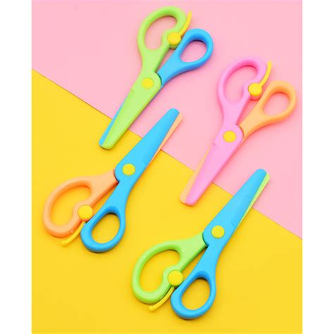 Children Scissors Kids Safety Handmade Plastic Scissors Diy Paper