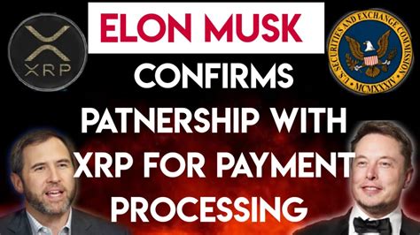 Xrp New Update Elon Musk Finally Confirms Patnership With Xrp