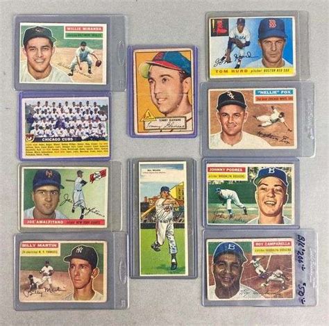 10 1950s Topps Baseball Cards With HOFs And Stars Matthew Bullock