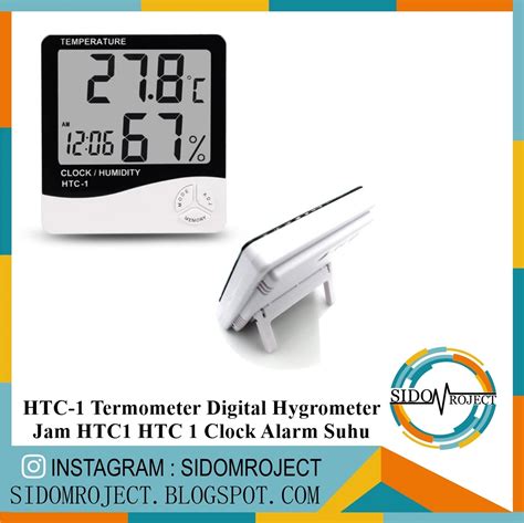 Htc Termometer Digital Hygrometer Jam Htc Htc Clock Alarm Suhu