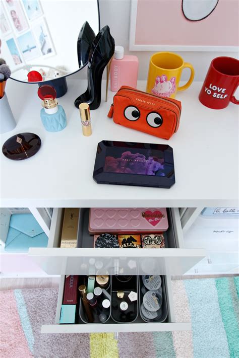 Dressing Table Organisation With Make Up Curver Infinity Storage